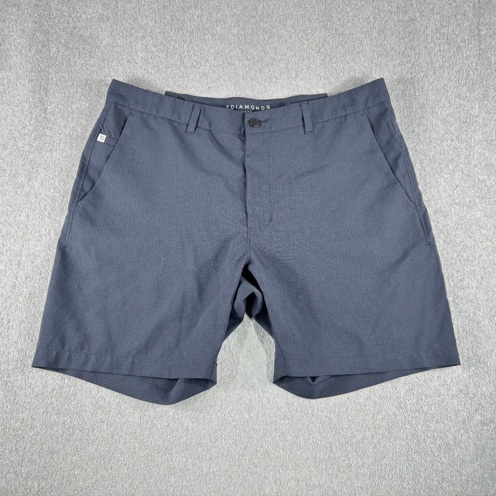 7 Diamonds Performance Oxygenate Shorts Men's 38 Performance 7" Inseam Dark Blue